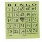 Bloco bingo pequeno verde 4 pct c/15pçs de 100fls cada  8x10 cod 01 free