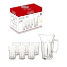 Conjunto jarra com 6 copos clear c/7pçs  cjps-075tr