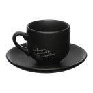 Jogo xícaras café manhattan preto 6 peças 90ml jgxc068/pt