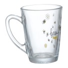 Caneca de vidro honey 210ml com 3 peças canc104