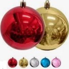 Bola natal lisa c/2pcs 6cm nt0144 cores sortidas cim