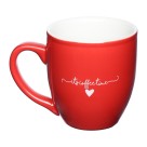 Caneca porcelana l'amour vermelho c/1 peça 300ml canc087/vm