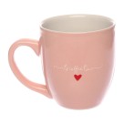 Caneca porcelana l'amour rosa c/1 peça 300ml canc087/rs