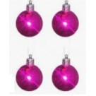 Bola natal lisa c/4pcs 4 cm n24004a plastico cores sortidas cim