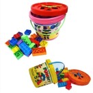 Brinquedo balde funny blocks c/36 pçs fb008 funny toys