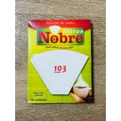 Filtro papel nobre  cafe 103 1cx c/20unid