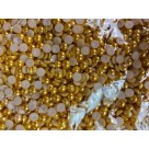 Perolas meia bola 6mm ouro c/1pct