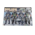 Brinquedo boneco policial ts70447 826 c/4pçs blessed