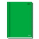 Caderno brochura capa dura c/1 peça 48 folhas verde lift 207635 credeal