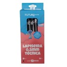 Lapiseira 0,5mm técnica preto fe102210 c/12pçs futuro