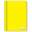 Caderno brochura c/d 1/4 c/1 pç 96fls lift amarelo 207932 credeal