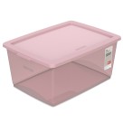 Organizador com tampa rosé 60l ordene c/1pç or80967