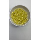 Perola meia bola 10mm amarelo c/1pct