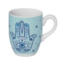 Caneca de porcelana hamsa c/1 peça 350ml canc109