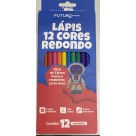 Lápis 12 cores grande redondo fe092205 pcte c/6 pçs futuro