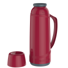 Garrafa térmica cristal c/1pc 1l vermelho soprano