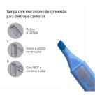 Marca-texto destaq 4 cores pastel compactor