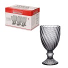 Taça para água/vinho c/6 pçs elysee cinza 325ml tcvn21/cz