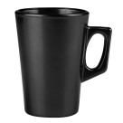 Caneca de vidro café barcelona preta 130ml 6 peças canc081pt