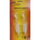 Rolha plast p/garrafa kit c/2pçs mz-15037