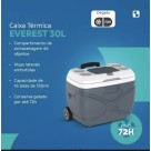 Caixa térmica everest c/1 peça 30l cinza soprano