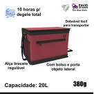 Bolsa térmica 20 litros com alça tropical vermelha soprano c/1pc