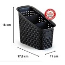 Organizador multiuso c/1 pç 041/p rattan preto nitron