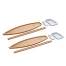 Conjunto para sushi 8 peças de bambu nagasaki 5621 lyor