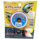 Kit tilápia 2314 cartela c/ linha 0,40 + 6 anzois + 2boias + 4 chumbadas artpesca