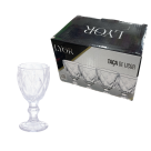 Conjunto taça de licor de vidro diamond 65ml 6 peças lyor