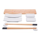 Conjunto para sushi 9 peças de bambu nagasaki 5461 lyor