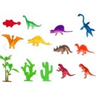 Brinquedo jurassic fun kit dinossauro coloridos c/13pçs  vb1497 vipimport