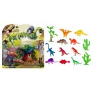 Brinquedo jurassic fun kit dinossauro coloridos c/13pçs  vb1497 vipimport