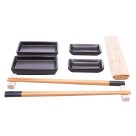 Conjunto para sushi 7 peças de bambu saitama 5462 lyor