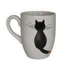 Caneca de porcelana gato lapis 350ml canc115 hauskraft