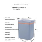 Lixeira automática com sensor 12L 9951