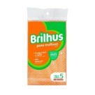 Pano brilhus multiuso almofada laranja com 5 unidades bt2078